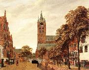 HEYDEN, Jan van der View of the Westerkerk, Amsterdam f oil painting